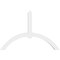 Ekena Millwork Archdale Architectural Grade PVC Gable Bracket, 60"W x 40"H x 4"D x 4"F, 16/12 Pitch GBP060X40X0404ARC00 - alternate 3